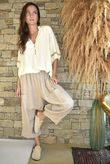 Dalt Vila Peasant Blouse Stone